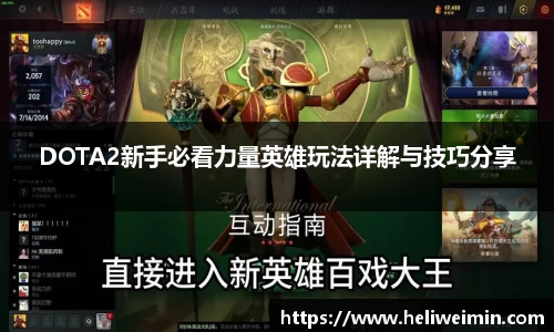 DOTA2新手必看力量英雄玩法详解与技巧分享