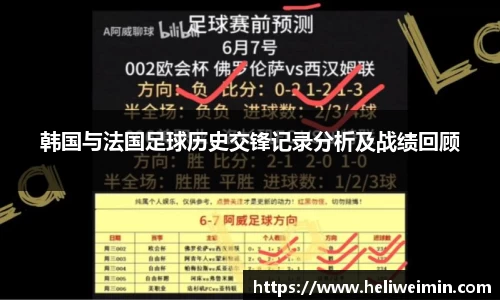 韩国与法国足球历史交锋记录分析及战绩回顾